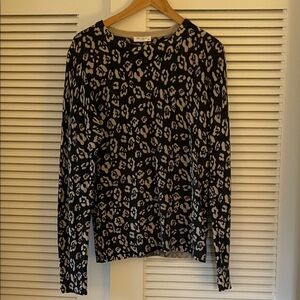 Equipment Leopard Print Cashmere Sweater